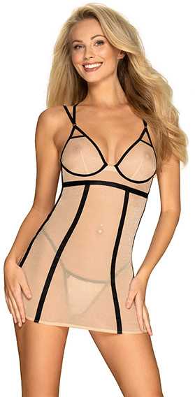 Obsessive - Nudelia chemise & stringai S/M