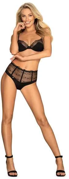 Obsessive - Charlotte 2 Pcs Set Juodas L/XL