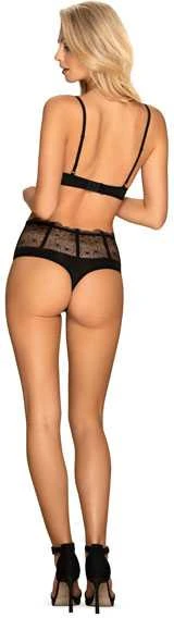 Obsessive - Charlotte 2 Pcs Set Juodas L/XL