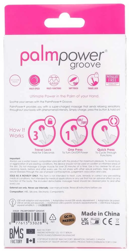 Power Bullet „PalmPower Groove Mini“ lazdelės formos šveitiklis