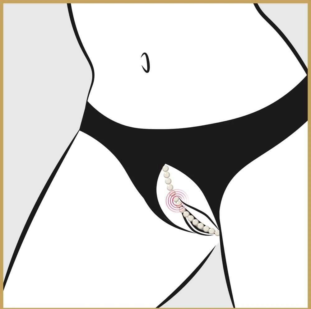 Cottelli Curves Pearl Briefs juodas 3XL