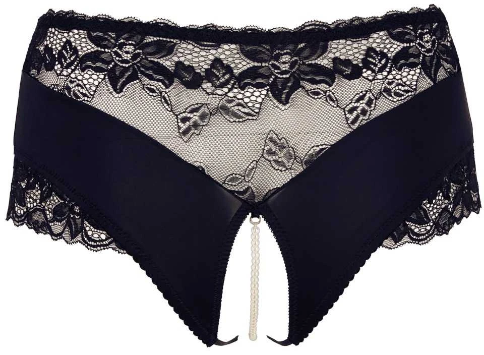 Cottelli Curves Pearl Briefs juodas 3XL