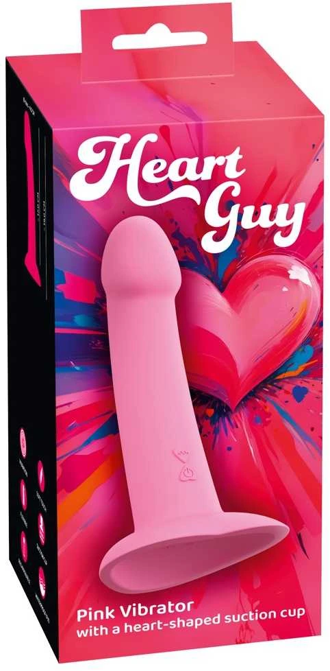 Pink Rožinė Heart Guy Rožinė Vibrator