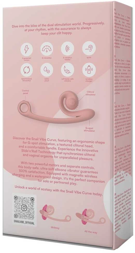 Rožinė Snail Vibe Curve Peachy Rožinė