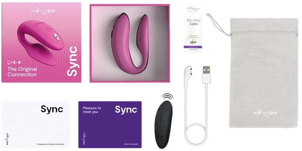 Pink Rožinė Sync2 by We-Vibe Rožinė