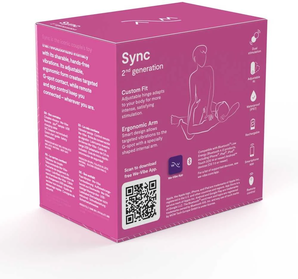 Pink Rožinė Sync2 by We-Vibe Rožinė