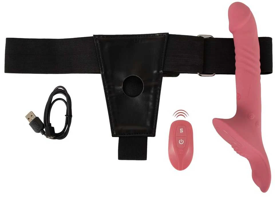 Pink Rožinė Your Strap-On Vibrator Rožinė