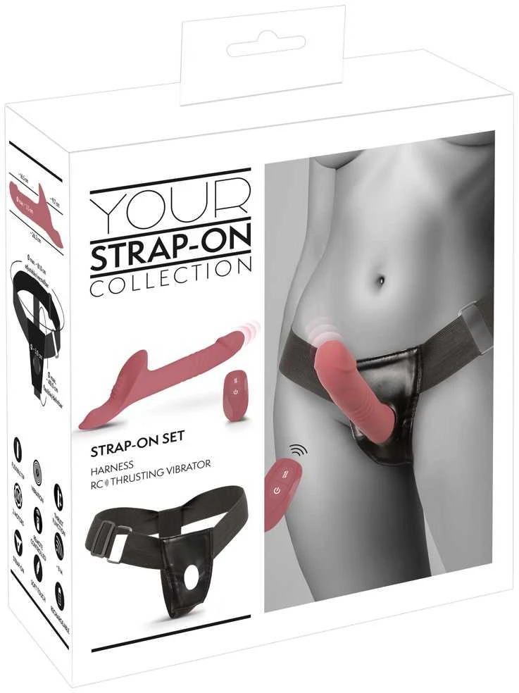 Pink Rožinė Your Strap-On Vibrator Rožinė