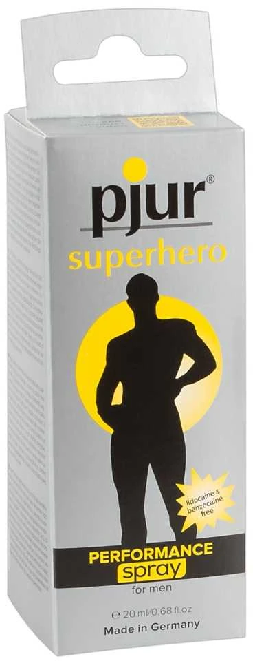 Pjur Superhero Performance Spray Purškiklis vyrams atidedantis ejakuliaciją (20 ml)
