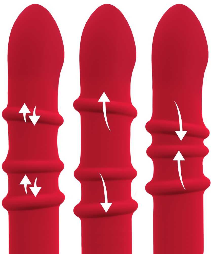 You2Toys Triušio vibratorius su 3 judančiais elementais