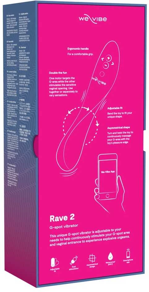 „We-Vibe Fuchsia“ „Rave 2“.