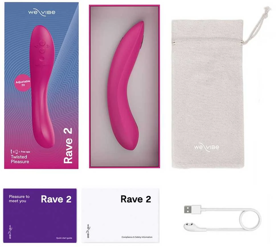 „We-Vibe Fuchsia“ „Rave 2“.