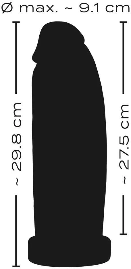 Realistixxx 9,1 cm milžiniškas dildo