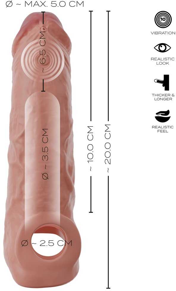 „Realistixxx“ vibruojantis penis