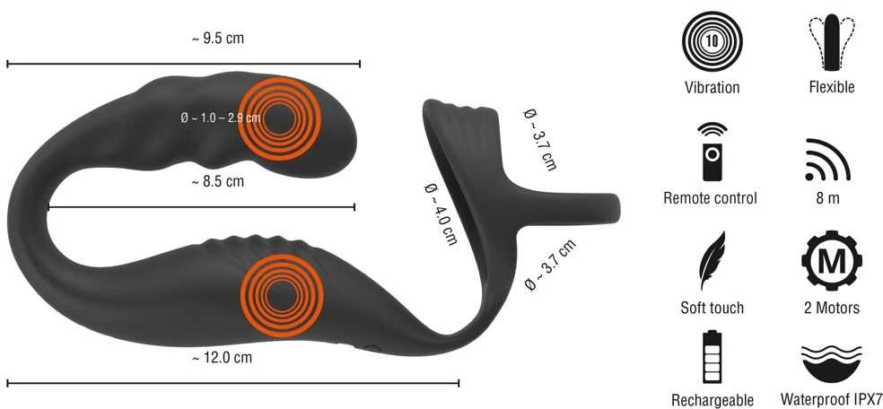 Rebel Cock Ring w RC Prostate