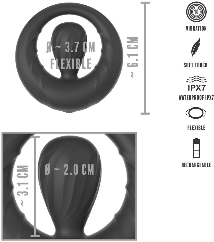 Rebel Cock Ring w Vibrating St