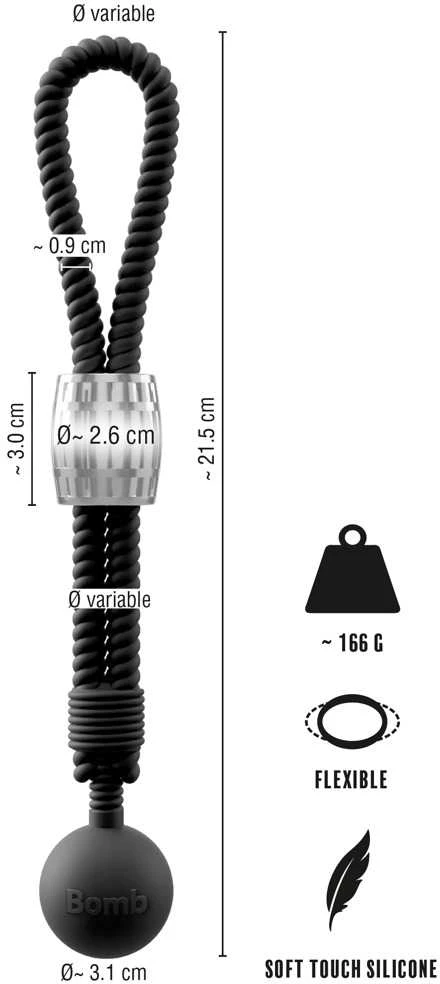 Rebel Heavy Rope Cock w Ball