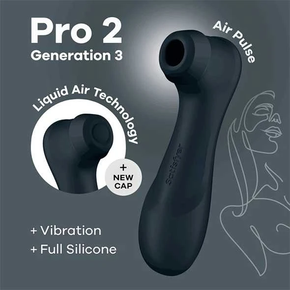 Satisfyer - Pro 2 Generation 3 Juodas