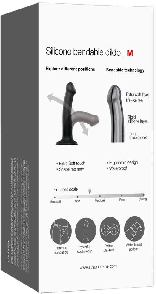 Strap On Me Semi-Real.Dildo M Juodas