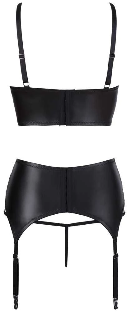 Abierta Fina Shelf Bra Suspender Set 85C/L