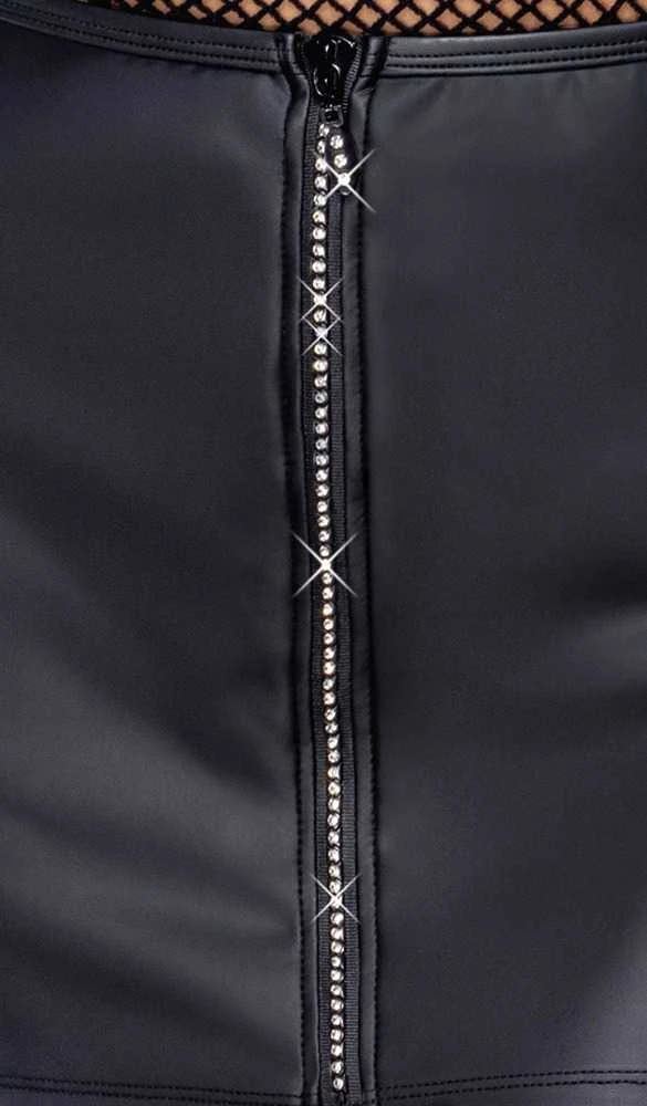 Skirt Rhinestone Zip M