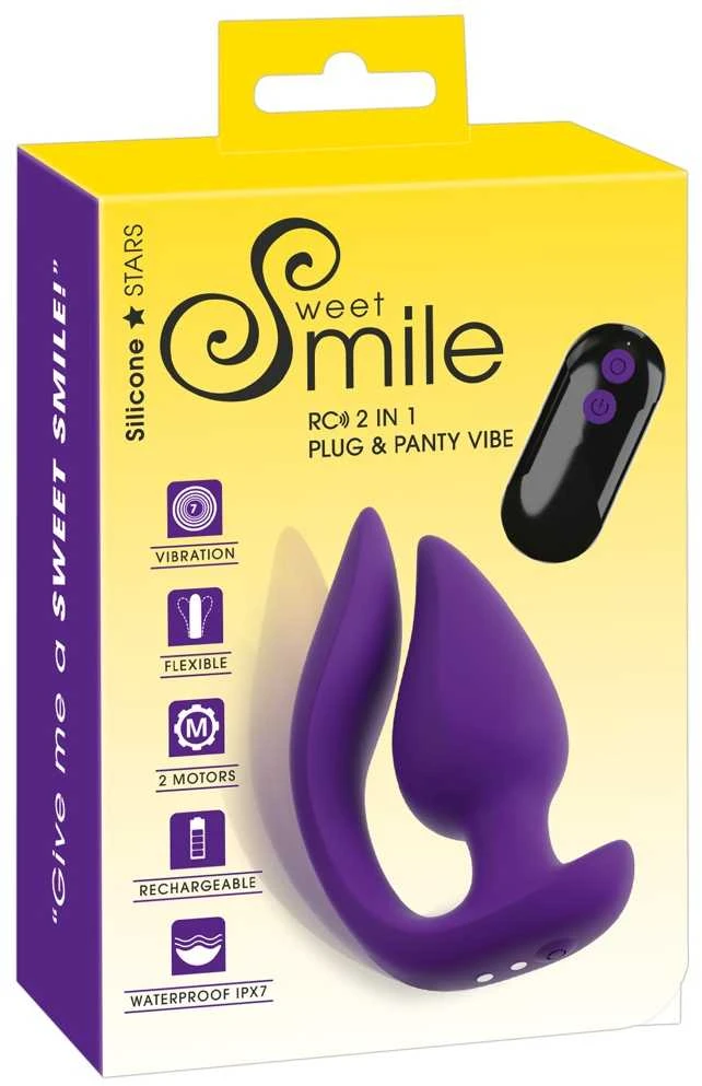 „Smile RC 2in1“ kištukas ir kelnaitės vibruojantis
