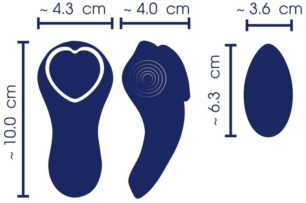 „Smile RC Panty“ vibratorius širdelė