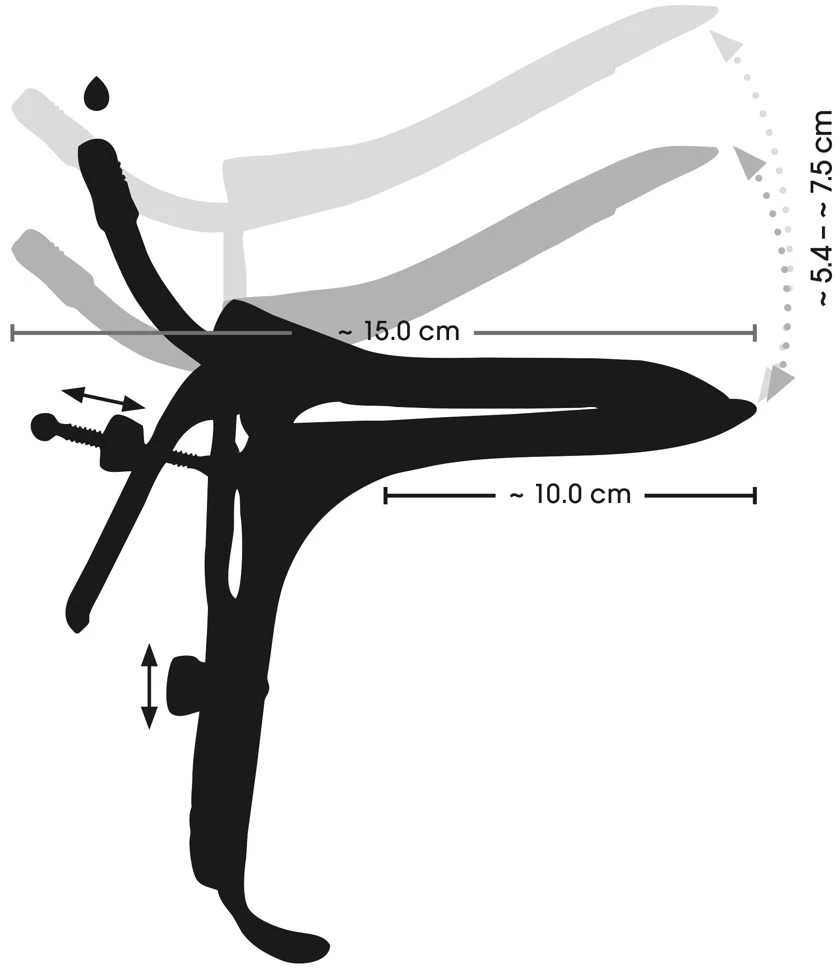 Fetish Collection Speculum w Air&Liquid Tube Gol