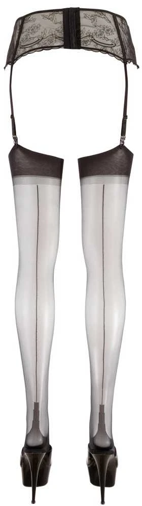 Cottelli Legwear Stockings with seam juodas 7