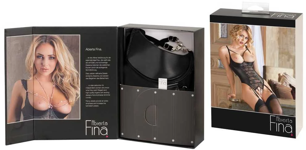 Abierta Fina String Body su lentynos liemenėlėmis 80C/L