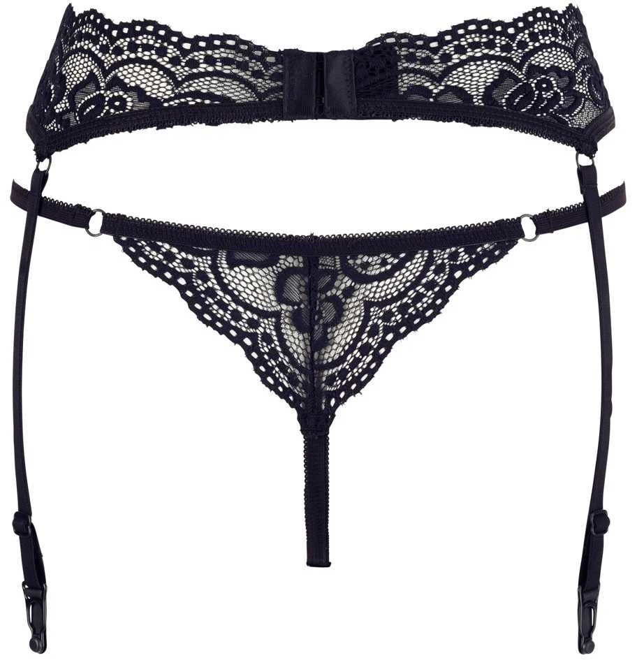 Cottelli String & Suspenders juodas M