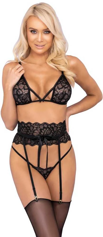 Suspender Set juodas S/M