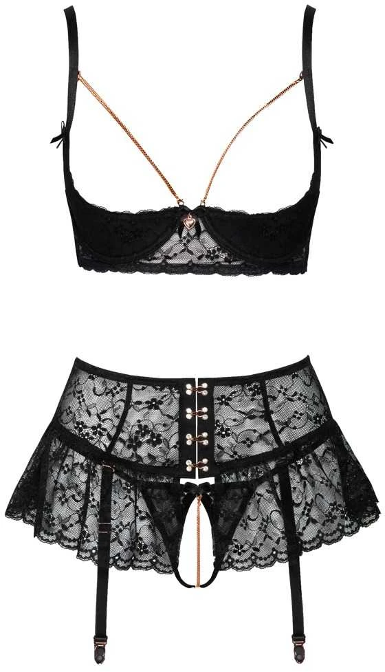 Suspender Shelf Bra Set 80C/M