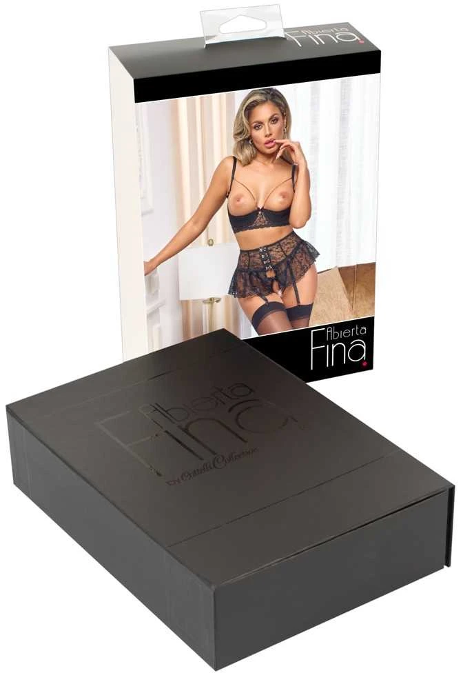 Suspender Shelf Bra Set 80C/M