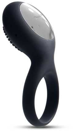 Svakom - Tyler Vibrating Ring Juodas