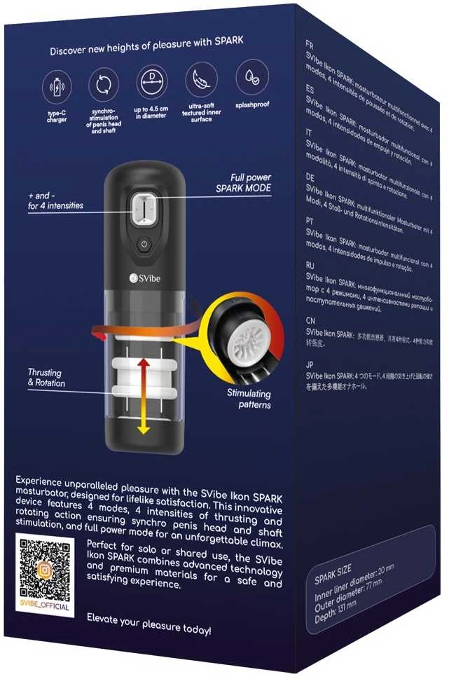 Snail Vibe „SVibe Ikon SPARK“ masturbatorius