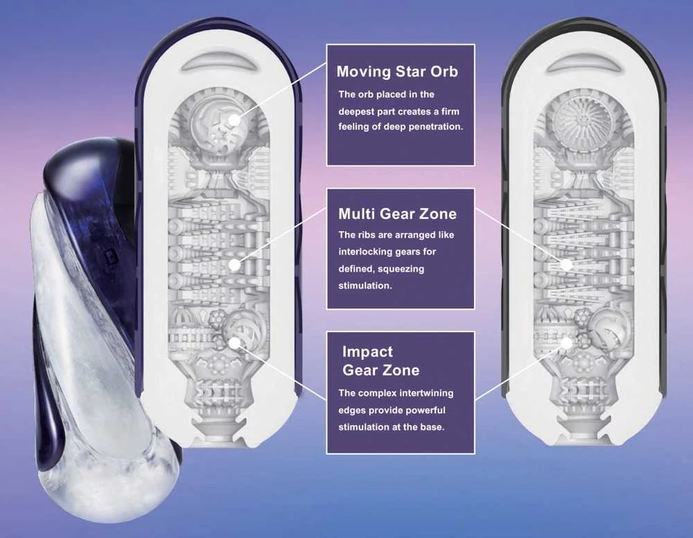 Tenga Flip 360 Midnight Violetinė