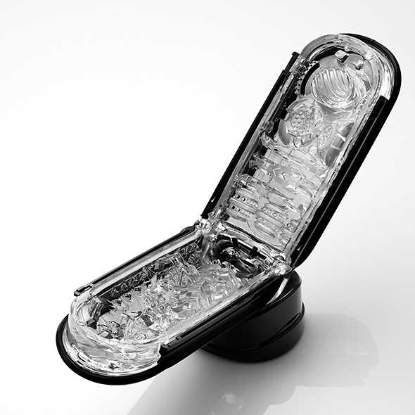 Masturbatorius „Tenga“ - „Flip 0“ (nulis) (juodas)