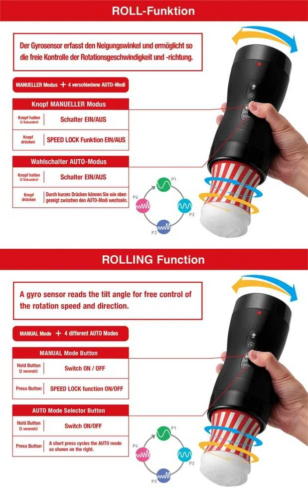 Tenga Vacuum Gyro Roller