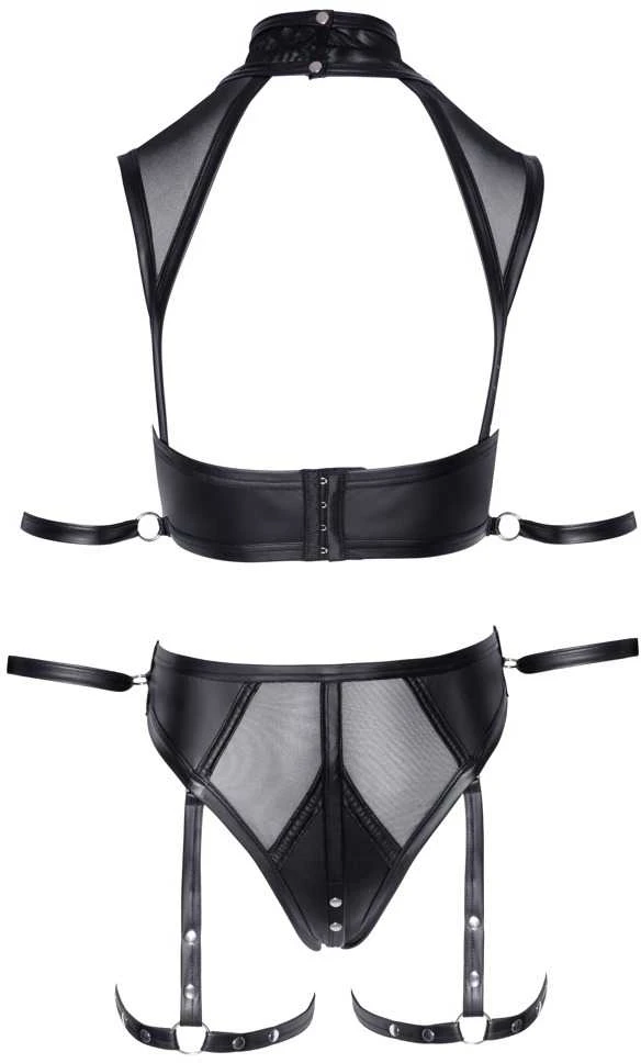 Cottelli Bondage Top and Briefs juodas XL