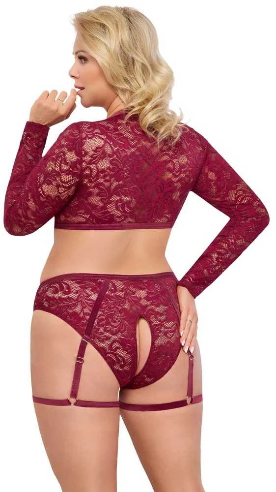 Viršus ir kelnaitės raudonos 2XL