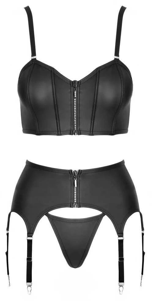 Top Set rhinestone zip S