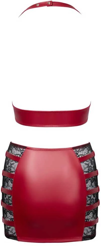 Top & Skirt red S