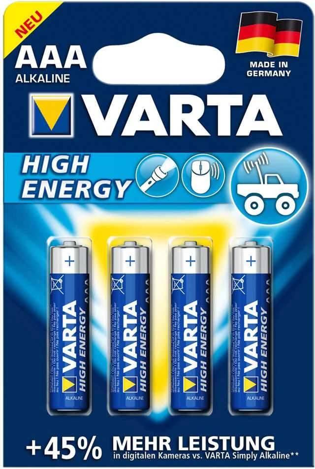 Varta High Energy AAA Vienkartinė baterija Šarminis