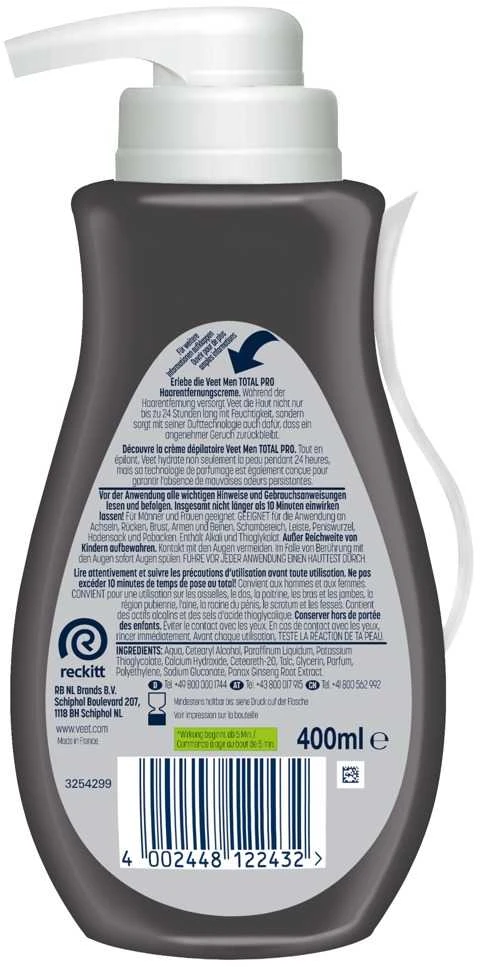 Veet Man Total Pro 400 ml