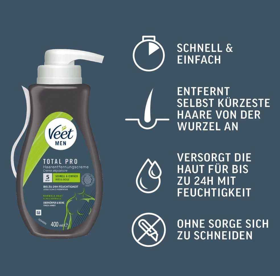 Veet Man Total Pro 400 ml
