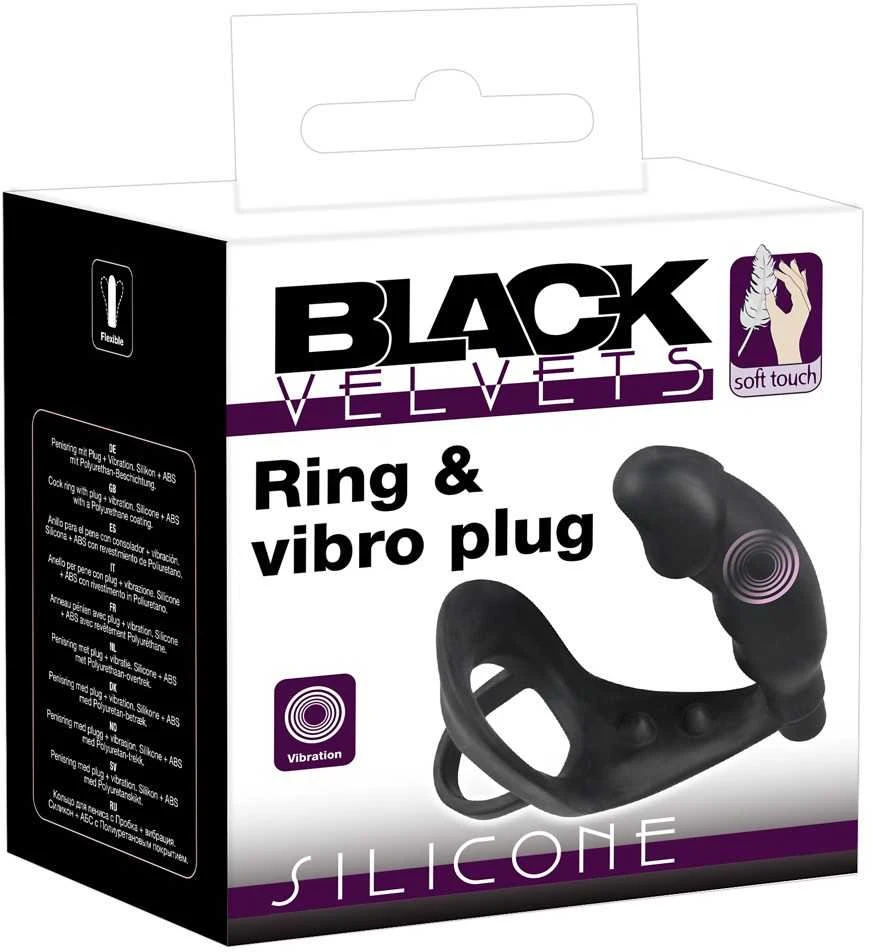 Black Velvets Vibruojantis silikoninis kištukas