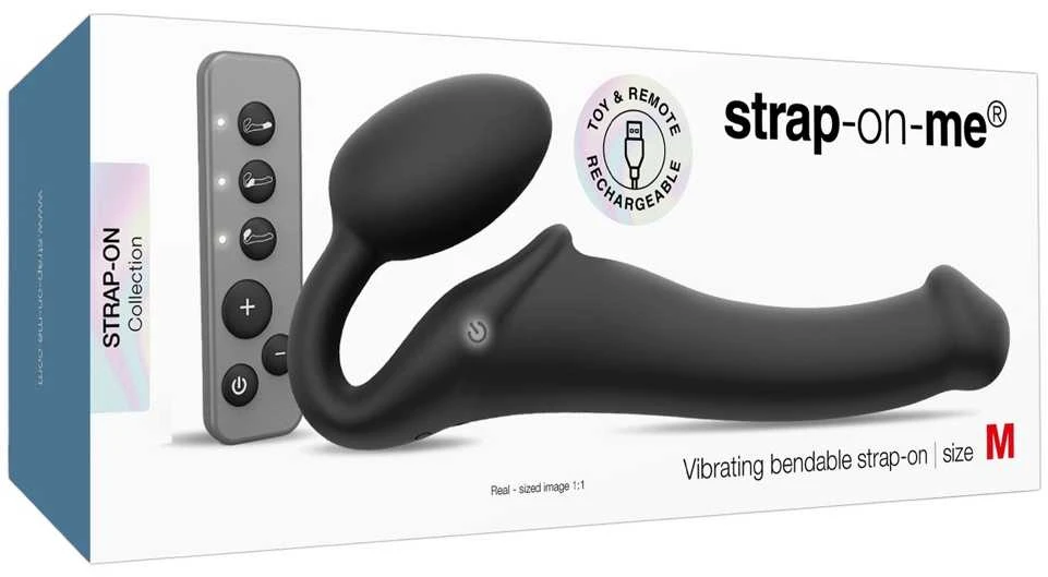Strap On Me Vibrating Strap-On M Juodas