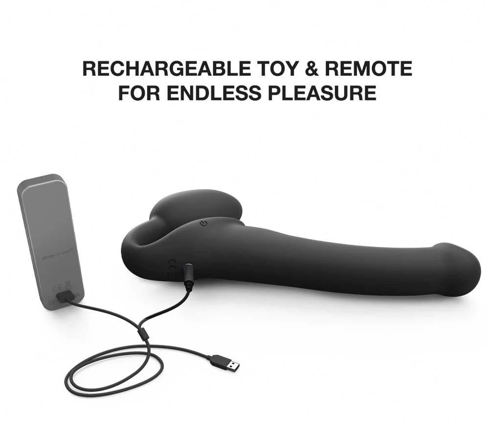 Strap On Me Vibrating Strap-On M Juodas