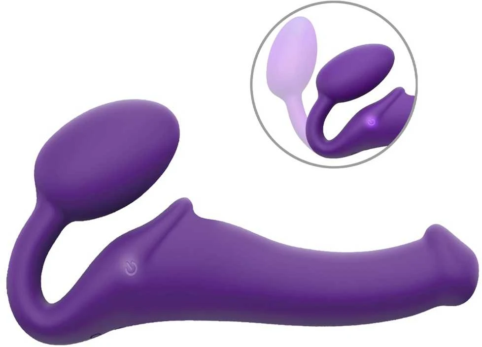 Strap On Me Vibrating Strap-On M Violetinė